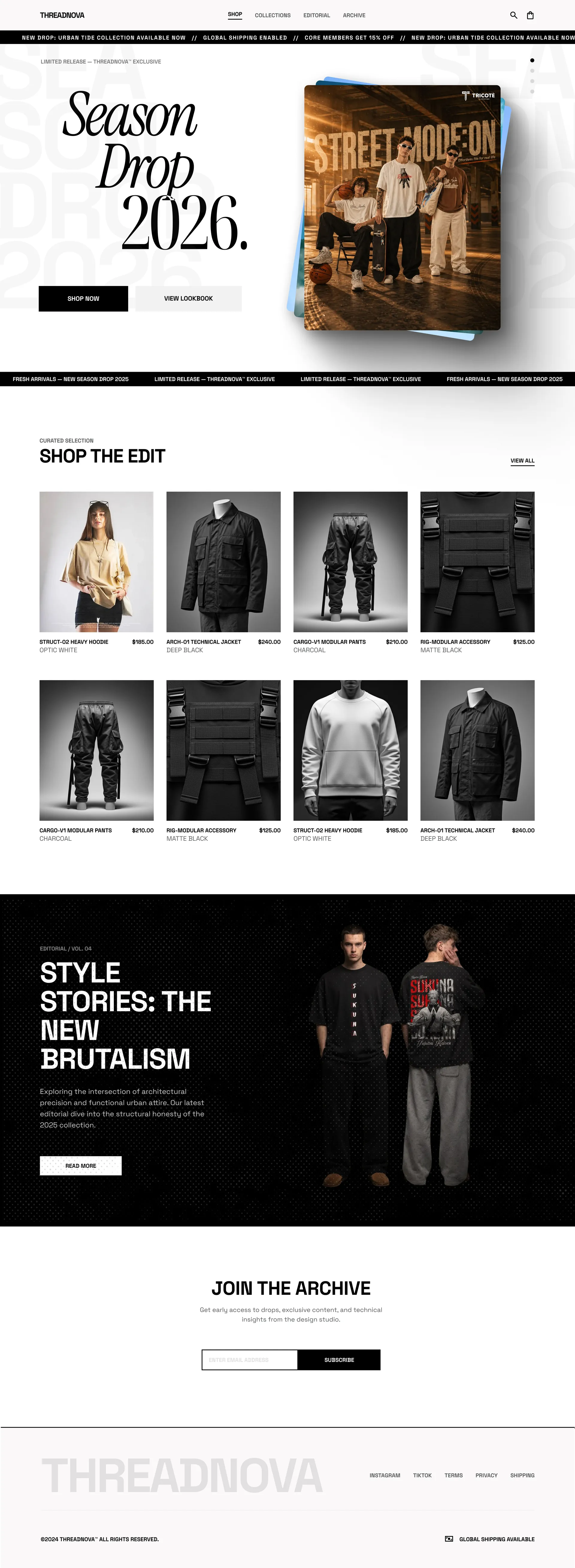Streetwear Store E-commerce — Apparel Store with AI Try-On — 04